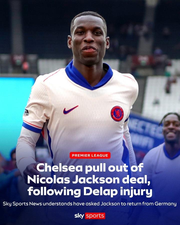 天空:切尔西告知拜仁取消杰克逊交易,球员预计返回伦敦回归一队